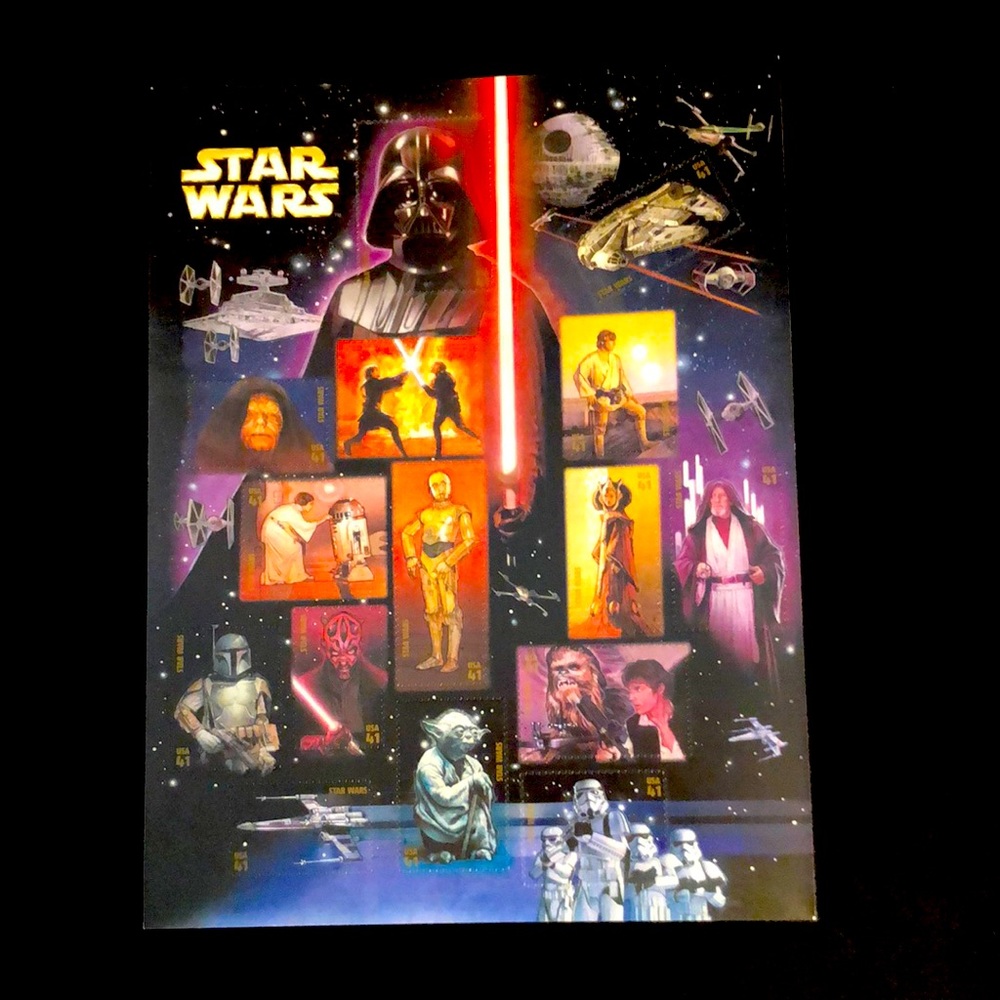 Star Wars 30th Anniversary USPS full stamp sheet set